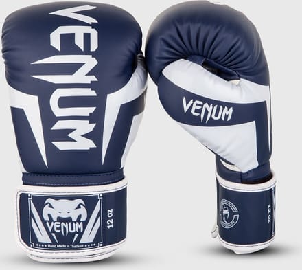 Venum Bokshandschoenen Elite Navy Blauw Wit - 14 OZ