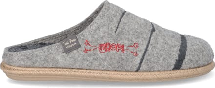 Charlie Heren Pantoffels Vilt Grijs