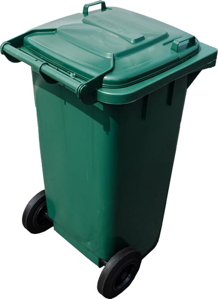Kunststof Rolcontainer, kliko, Afvalcontainer Mini-container 120 Liter groen