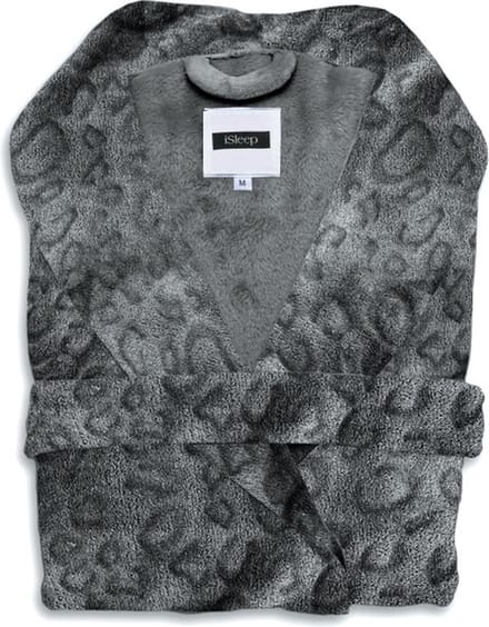 iSleep Leopardo Badjas Lang - Maat S - Dark Grey