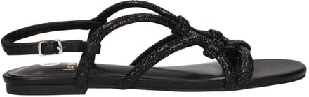 La Strada Sandaal Zwart Glitter Synthetisch - Damesschoenen - Maat - 41