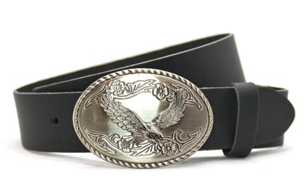 Buckle riem met wisselbare gesp – Eagle plaatgesp - Size 95