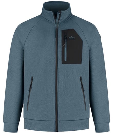 Vest Daley blue sweat/fleece zomer heren - Kjelvik - maat S