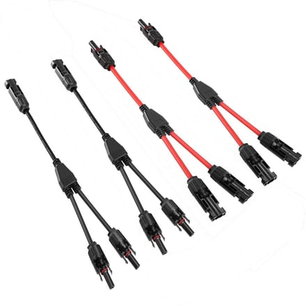 Y-Kabel Splitter voor Zonnepanelen - Parallelle MC4 Connector (2 Paar)