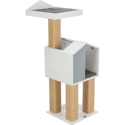 Trixie Be Nordic - Krabpaal Jonte - Grijs/Wit - 115 cm
