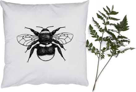 Sierkussens - Kussentjes Woonkamer - 60x60 cm - Hommel - Botanisch - Retro - Insecten