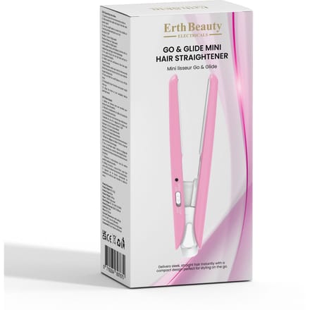 ErthSkin London Go & Glide Mini Haarglatter – Roze