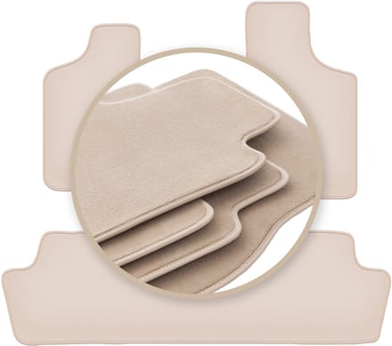 PREMIUM beige vloermatten voor: Chrysler Town&Country IV minivan 2000-2008
