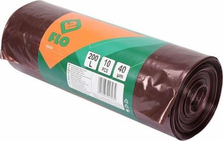 FLO Vorel - Perforated Bags - 200L - LDPE - Bruin