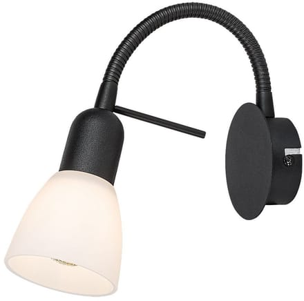 Rabalux - Wandlamp - Spot E14 fitting - IP20 - Zwart - Soma