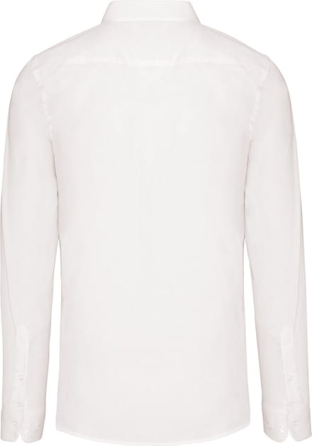 Kariban Herenoverhemd in popeline met lange mouwen K513 - White - L