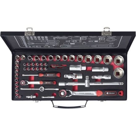 TOOLCRAFT TO-9626409 Omschakelratelset 1/4 (6,3 mm), 1/2 (12,5 mm) Afmeting, lengte44.5 cm