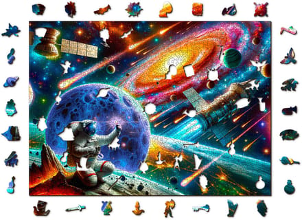 Houten Stad Kosmische Verkenning Houten Puzzel 1010 Stukjes