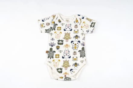 Frogs and Dogs - Romper Friends Off - Wit - Maat 62 - Jongens, Meisjes