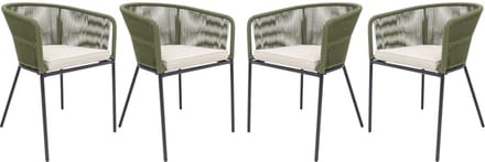 sweeek - Tuinstoelen, santos, set van 4