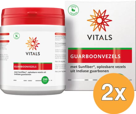 2x Vitals Guarboonvezels (200 gr)