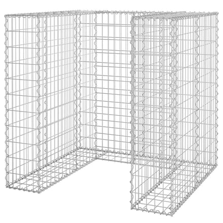 vidaXL - Schanskorf - voor - container - 110x100x110 - cm - gegalvaniseerd - staal
