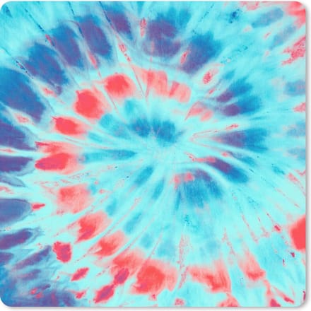Muismat 20x20 cm - Mousepad Zomer - Tie dye - Blauw - Muismatten