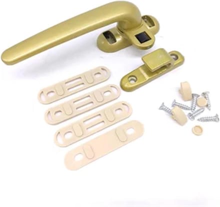 Raamsluiting - Raamkruk - Ramen Beveiligen - Offset Afsluitbaar - 1x1x1 cm - Zilverkleurig