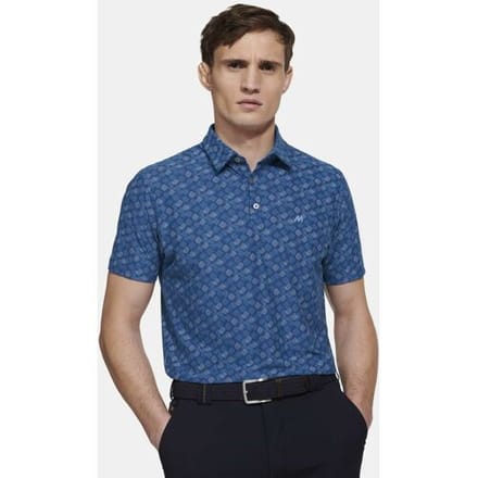 Meyer Polo Phil Active High Performance Jersey Lomellina Repreve Blauw / male