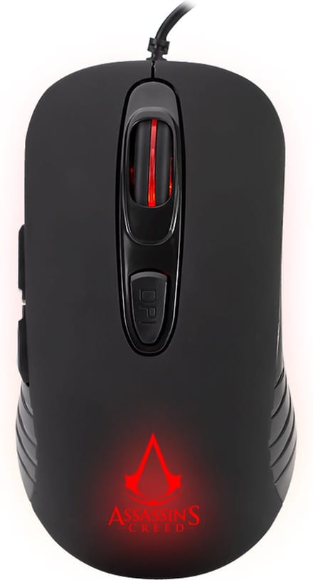 Freaks And Geeks Assassin's Creed Wired Gaming Mouse - Gaming muis - Optisch - 6 knoppen - Zwart