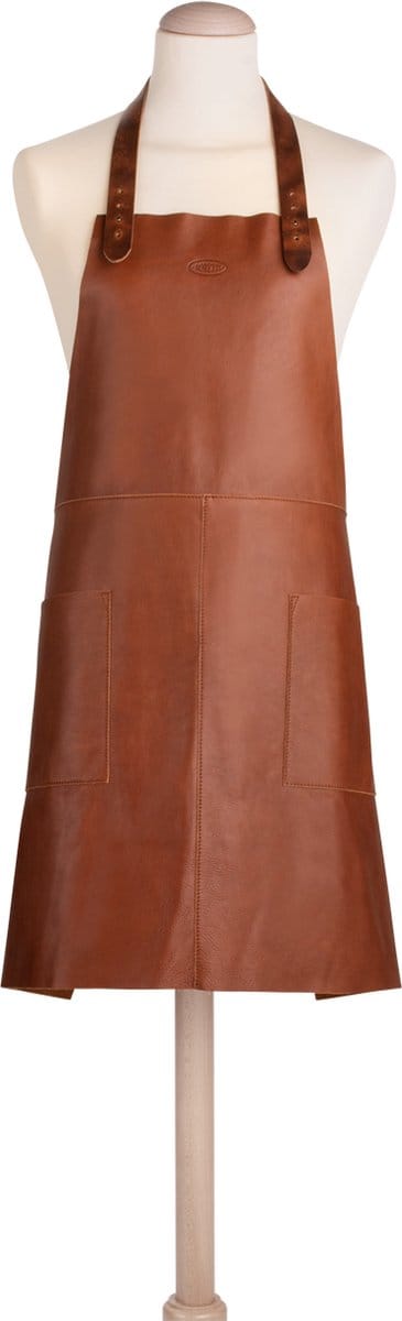 Boretti - Antonio - Heren - schort leer - maat S/M - 100% Italiaans leer