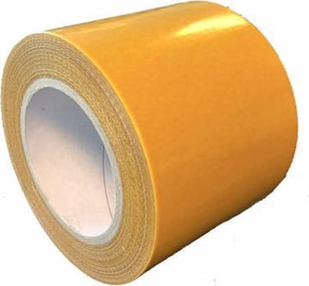 Dubbelzijdige tape voor rubber sportvloeren - 100 mm x 25 meter