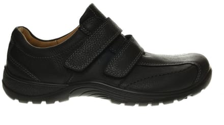 Heren Velcroschoenen Zwart Comfort Extra Breed maat 45