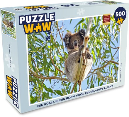 Puzzel Koala - Lucht - Takken - Kinderen - Jongens - Meiden - Legpuzzel - Puzzel 500 stukjes