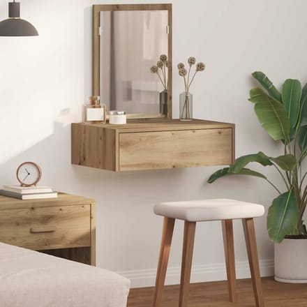 vidaXL - Kaptafel - Bruin - 60 - x - 40 - x - 70 - cm - Bewerkt - hout