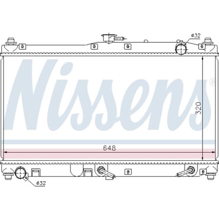 Radiator, motorkoeling NISSENS 62467