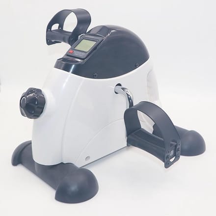 Mini Hometrainer - Pedaal Trainer - Armen Benen Trainen - Verstelbare Weerstand - 40x34x29cm - Wit
