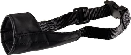 Flamingo Honden Muilband Ned - Zwart - Maat M - 53/77 cm x 21 cm