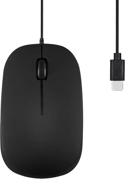 Perixx Perimice-201C Bedrade USB-C Optische muis - 1000 DPI - Rechts/Linkshandig
