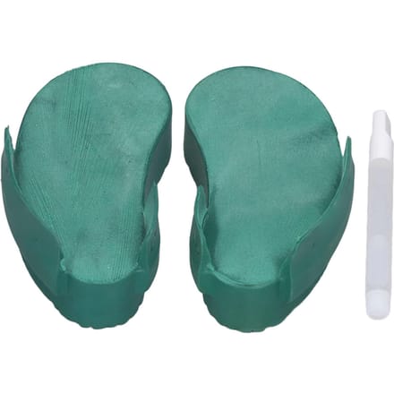 2 Stuks Koe Hoefzolen Rubber Groen Vee Hoefbekappingsaccessoires met Lijm voor Weide blue