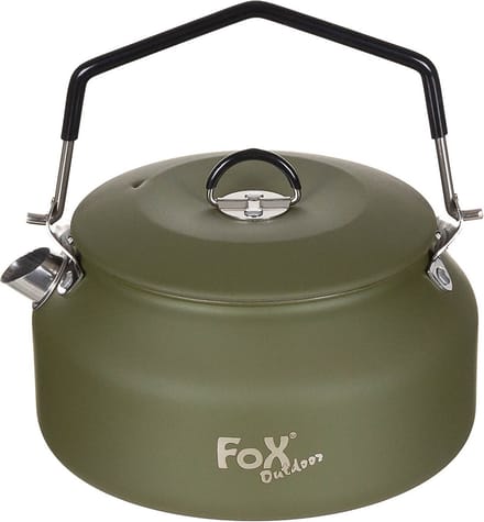 Fox outdoor waterketel, RVS, 950 ml (1 Qt), olijfgroen
