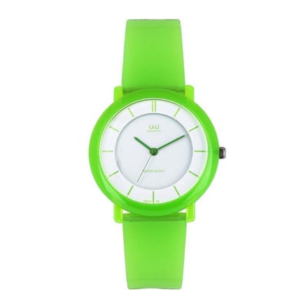 Mooi horloge -groen-rubber- VQ94J013Y