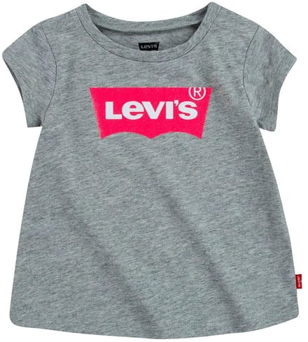 Levi's Girls Ss Batwing A Line Tee Grey Heather Größe: 6M | T-Shirts Outlet | kids | Grau