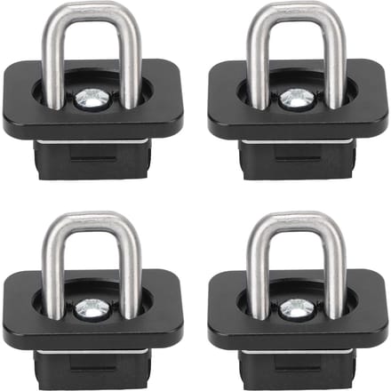 4 stuks Laadbak Vastzetankers 1000 LBS Draagvermogen Roestvrij Staal Vervanging voor Chevy Silverado 2007‑2021 Zwart zwart