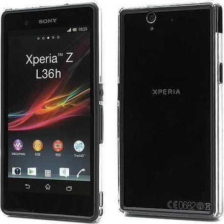 TPU + Hard Plastic Bumper Sony Xperia Z Zwart | Transparant