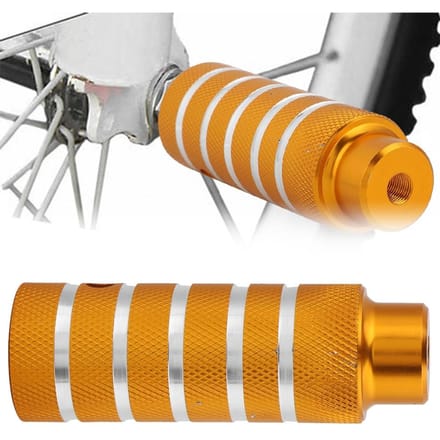 Fiets Metaal Heavy Duty Voetsteun Pinnen Achter Stunt Pinnen Voetsteun Fietsaccessoires (gouden) gray