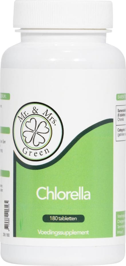 Chlorella Superfood (tabletten), Algje met vitamines, mineralen en carotenoïden.