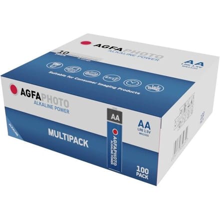 AgfaPhoto Power LR6 AA batterij (penlite) Alkaline 1.5 V 100 stuk(s)