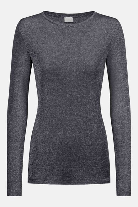 Shirt met lange mouwen Serie Sparkling Rib Thunder Grey