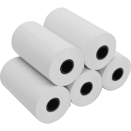 5 Rollen Thermisch Kassabonpapierrol Thermisch Papier voor Kantoormachine Kleine Printer white