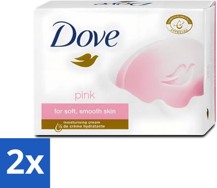 Dove - Zeep - Pink - Hydraterend - 90 g - Voordeelverpakking - 2 stuks