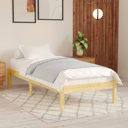 vidaXL - Bedframe - massief - grenenhout - 90x200 - cm