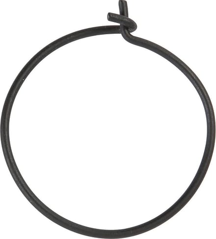 Creotime Oorbellen 20 Mm Rond 8 Stuks Zwart