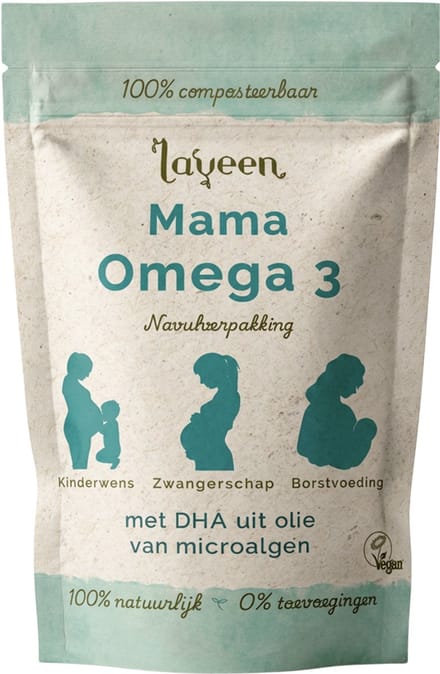 Laveen Mama Omega 3 - Navulverpakking/Refills - 30 capsules - DHA - Vegan - 100% natuurlijk