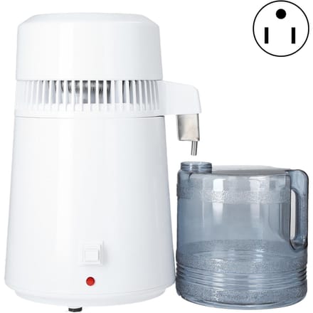 4L Waterdestilleerder 304 Roestvrij Staal Multifunctionele Gedestilleerde Watermachine voor Huis Kantoor white